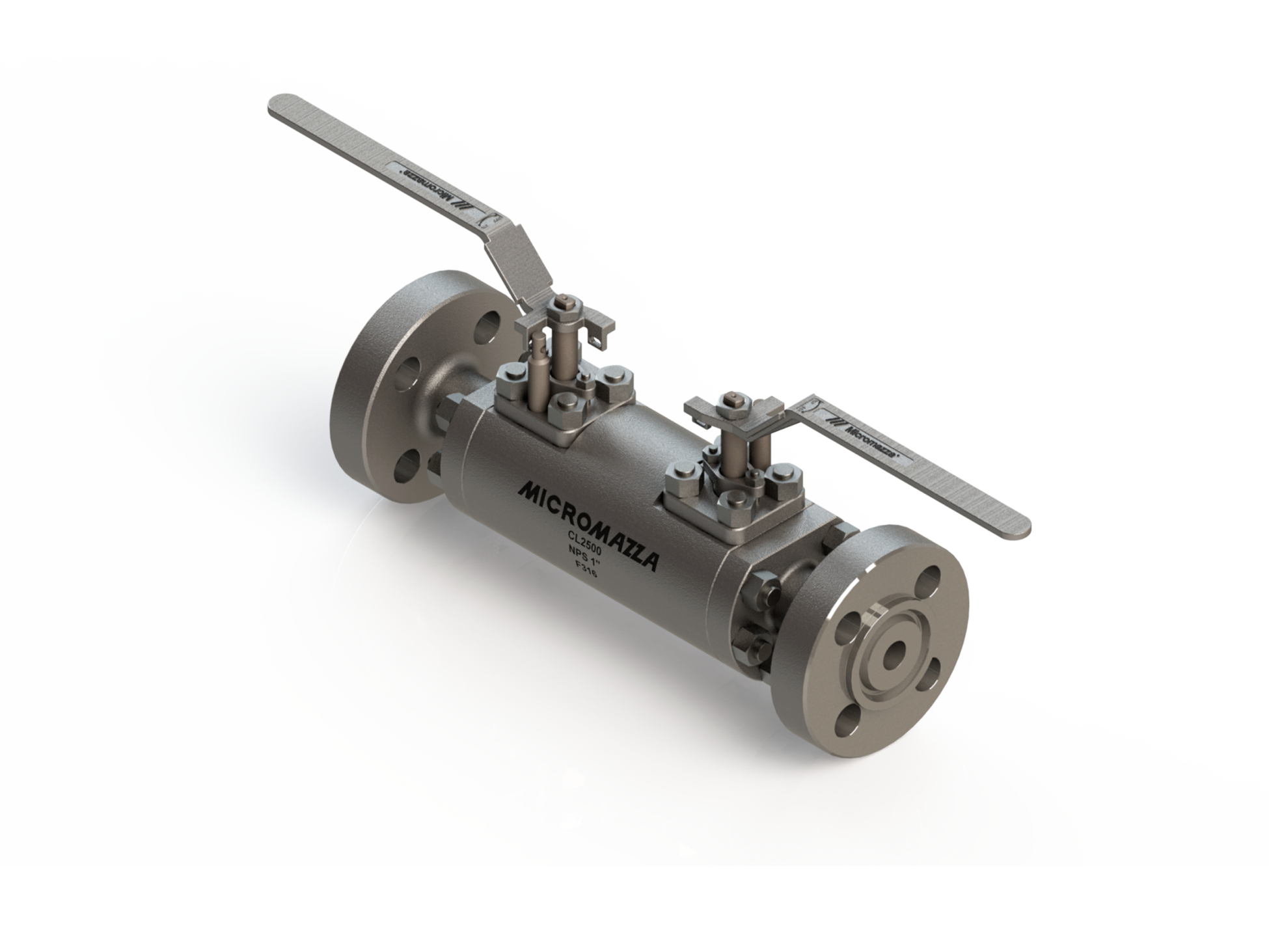 Válvula Dupla Esfera - Montagem Trunnion - CL 2500 - Passagem Plena